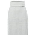thumbnail image 4 of A2Y Women's Basic Foldable High Waist Floor Length Maxi Skirts Heather Grey XL, 4 of 5