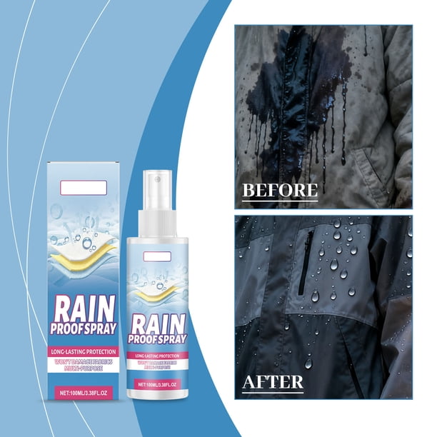 Herramientas y mejoras para el hogar Agente repelente al agua Adecuado para múltiples tipos de telas Práctico aerosol impermeable diario Disco de limpieza de 100 ml
