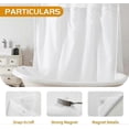 thumbnail image 5 of unique Lot de 2 Rideaux de Douche en Tissu à Encliqueter de Remplacement, Compatibles avec les Rideaux de Douche Sans Crochets, 5 of 5