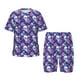 thumbnail image 1 of Balery Skull Flower Conjunto de Pijama Infantil de Manga Corta con Estampado – Ropa de Dormir de Algodón Suave-4X-Large, 1 of 6