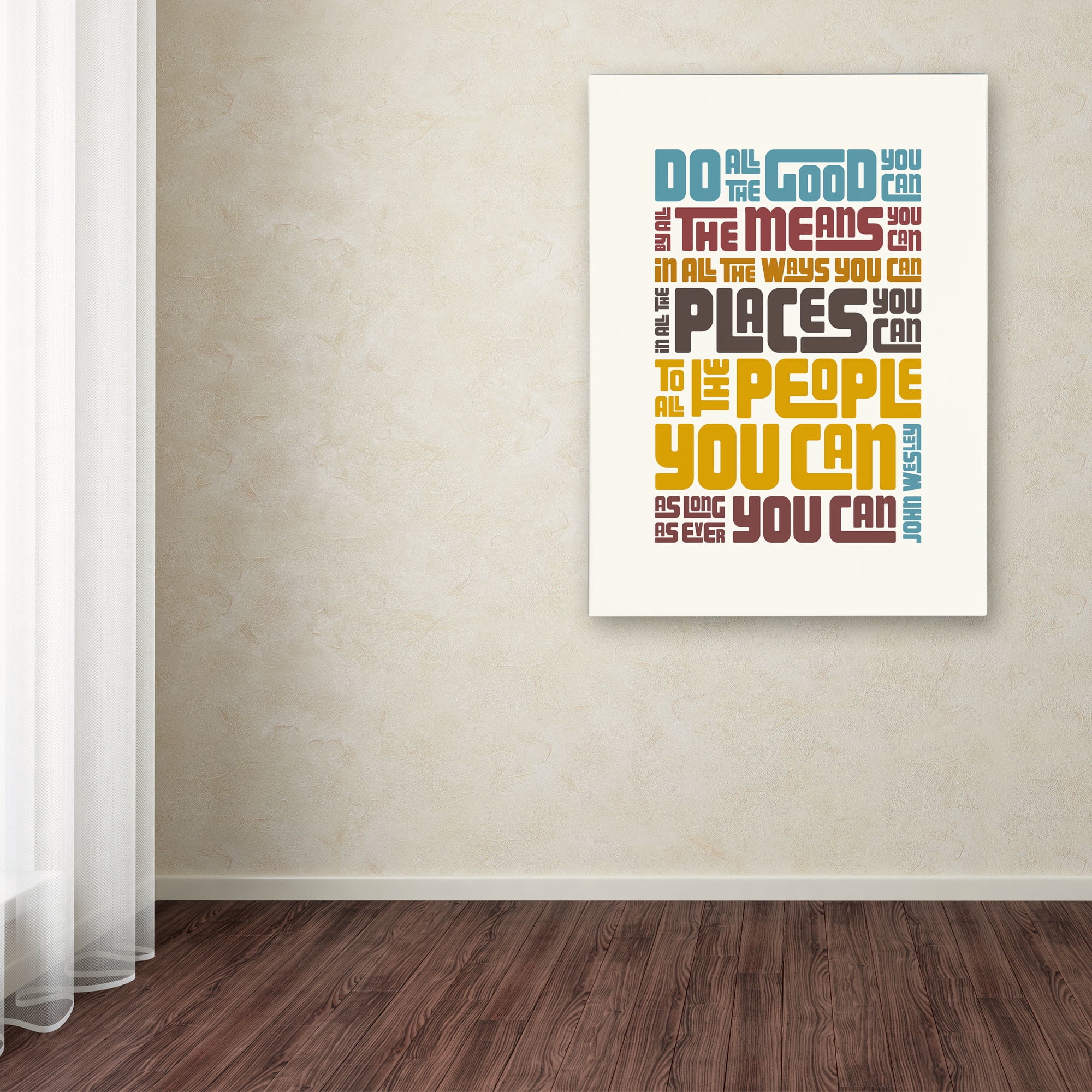 Trademark Fine Art "Do Good III" Canvas Art by Megan Romo