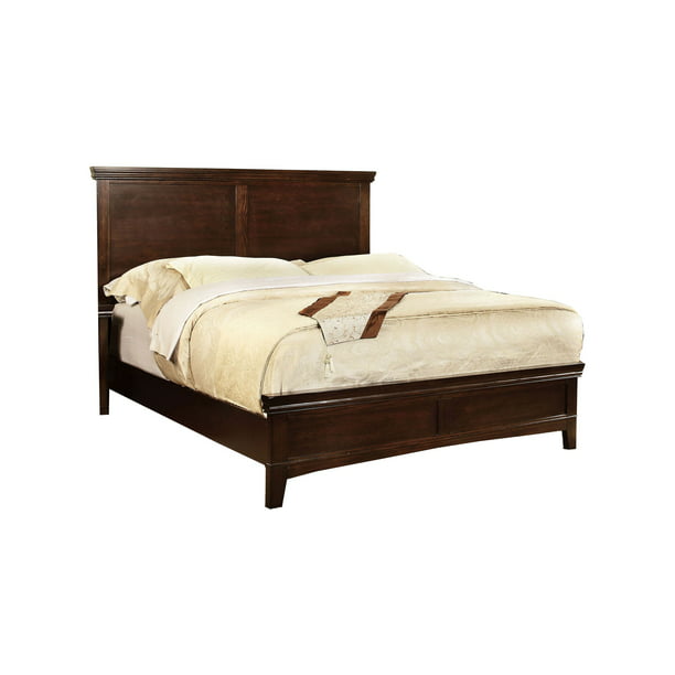 Wooden California King Bed With Panel, Cherry Wood Sleigh Bed Super King