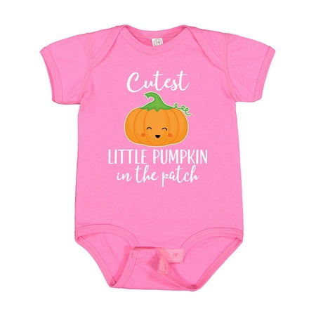 

Inktastic Halloween Cutest Little Pumpkin in the Patch Gift Baby Boy or Baby Girl Bodysuit