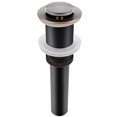 thumbnail image 2 of Oil Rubbed Bronze Pop Up Drain, Bathroom Vessel Lavatory Vanity Faucet Sink Drain Stopper, ORB without Overflow, 2 of 10