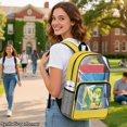 thumbnail image 2 of Xoenoiee Dinosaur Excavator Print Clear Backpack with Handle and Zipper Pocket, Casual Elementary School Bags Transparent Bookbag for Boys Large Capacity Bagpack Rucksack Travel Outdoor Daypack, 2 of 7