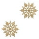 thumbnail image 2 of sweethay 12 piezas de decoración de copo de nieve de Navidad portátil para el hogar, decoración colgante para sala de estar, adorno de Dorado 2piezas, 2 of 6