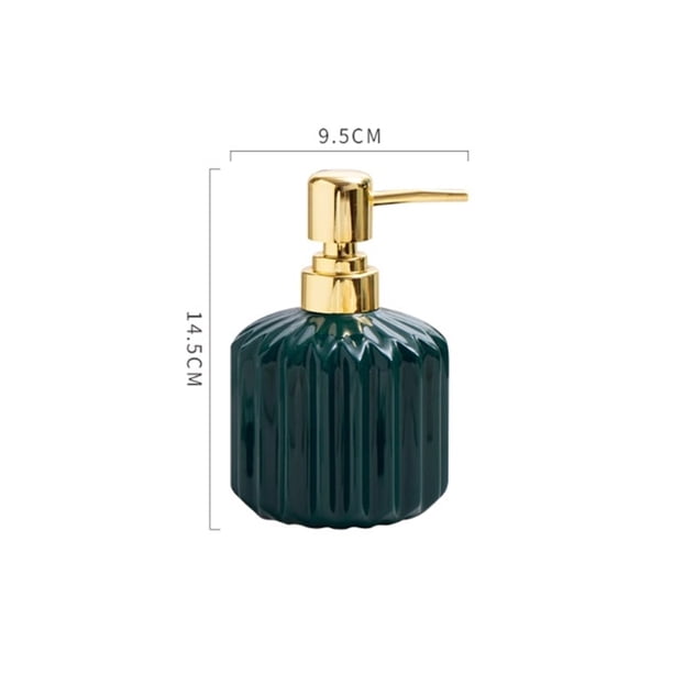 Dispensador de jabón de cerámica de 350 ml con bomba for lociones, jabones líquidos y champú.