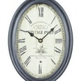 thumbnail image 5 of DecMode 15"H, 8"W Black Metal Pocket Watch Style Wall Clock (2 Count), 5 of 11