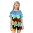 thumbnail image 3 of Tiijoy Girls Summer Outfits Ice-Cream Print Short Sleeve T Shirt Shorts Set, Sizes 2-12, 3 of 5