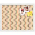 thumbnail image 2 of PinPix 20x16 Custom Cork Bulletin Board Multi Color Waves Poster Board Has a Fabric Style Canvas Finish, Framed in Multi Color Waves, by ArtToFrames (PinPix-565), 2 of 6
