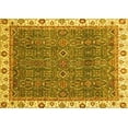 thumbnail image 1 of Ahgly Company Machine Washable Indoor Rectangle Oriental Yellow Traditional Area Rugs, 8' x 12', 1 of 4