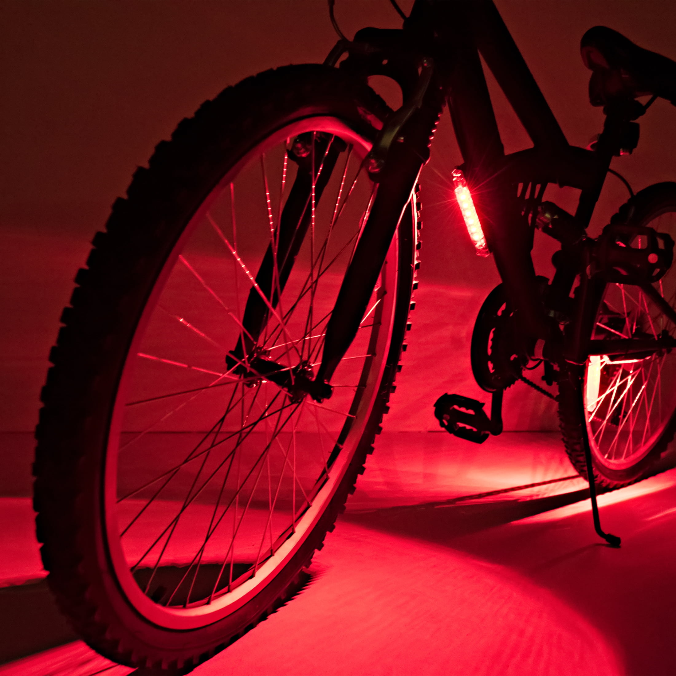 2X  BLUE LED BICYCLE SPOKE WHEEL SAFETY LIGHT CYCLING  BMX MOUNTAIN SPORT BIKE 
