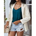 thumbnail image 4 of Ekouaer Womens Silk Satin Camisole Tank Tops V Neck Casual Spaghetti Strap Cross Back Sleeveless Basic Cami Shirt, 4 of 6