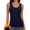 080-Navy, variant on Thermal Tank Top for Women Fleece Lined V Neck Camisole Slim Fit Thermal Underwear Sleeveless Base Layer Undershirt