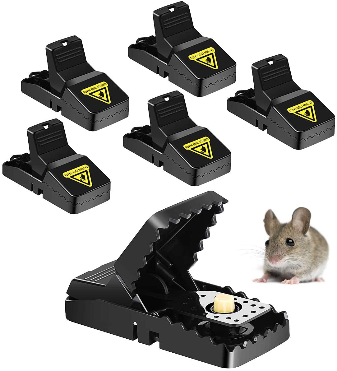 2x Mouse Traps Mice Killer MOUSE Snap Trap Power Rodent Heavy Duty Reusable 