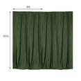 thumbnail image 3 of Efavormart 2 Pack | Olive Green Fire Retardant Scuba Polyester Curtain Panel Backdrops Wrinkle Free With Rod Pockets - 10ftx10ft, 3 of 9