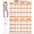 thumbnail image 5 of UVN Womens Pajama Sets Long Sleeve Tops and Pants 2 Piece Outfits Fall Casual Sleepwear Nightwear Soft Pjs Lounge Sets, 5 of 11