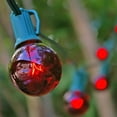 thumbnail image 1 of Outdoor String Lights Globe String Lights 1.5 Inch E12 Bulbs 25 Foot Green Wire C7 Strand Red, 1 of 3