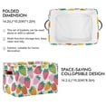 thumbnail image 2 of Cute Colorful Strawberry Storage Bins with Handle Fabric Organizer Basket Foldable Box 1 Pack 14.2x10.2x8.3, 2 of 8