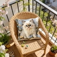 thumbnail image 2 of SLYNSHome Square Pillow Covers Cute Cat Flowers Throw Pillow Case Super Soft Decorative Throw Pillow Case Sofa Waist Cushion Cover, 2 of 6