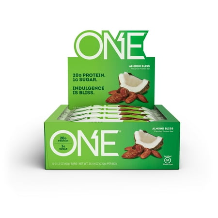 ONE Brands Protein Bar, Chocolate Almond Bliss, 20g Protein, 12 Count
