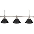 thumbnail image 2 of Trademark Global 603S-BLK 60 in. Premium 3 Shade Billiard Lamp - Black, Silver, 2 of 2