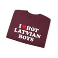 thumbnail image 3 of Latvian Latvia Wife Girlfriend Husband Sweatshirt Gifts Crew Neck Shirt, 3 of 3