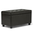 thumbnail image 1 of Atlin Designs Banc de Rangement en Similicuir Brun, 1 of 5