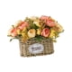 thumbnail image 5 of Flores artificiales con cesta para centro de mesa, decoración del hogar, regalo, suministros para fiestas Naranja, 5 of 9