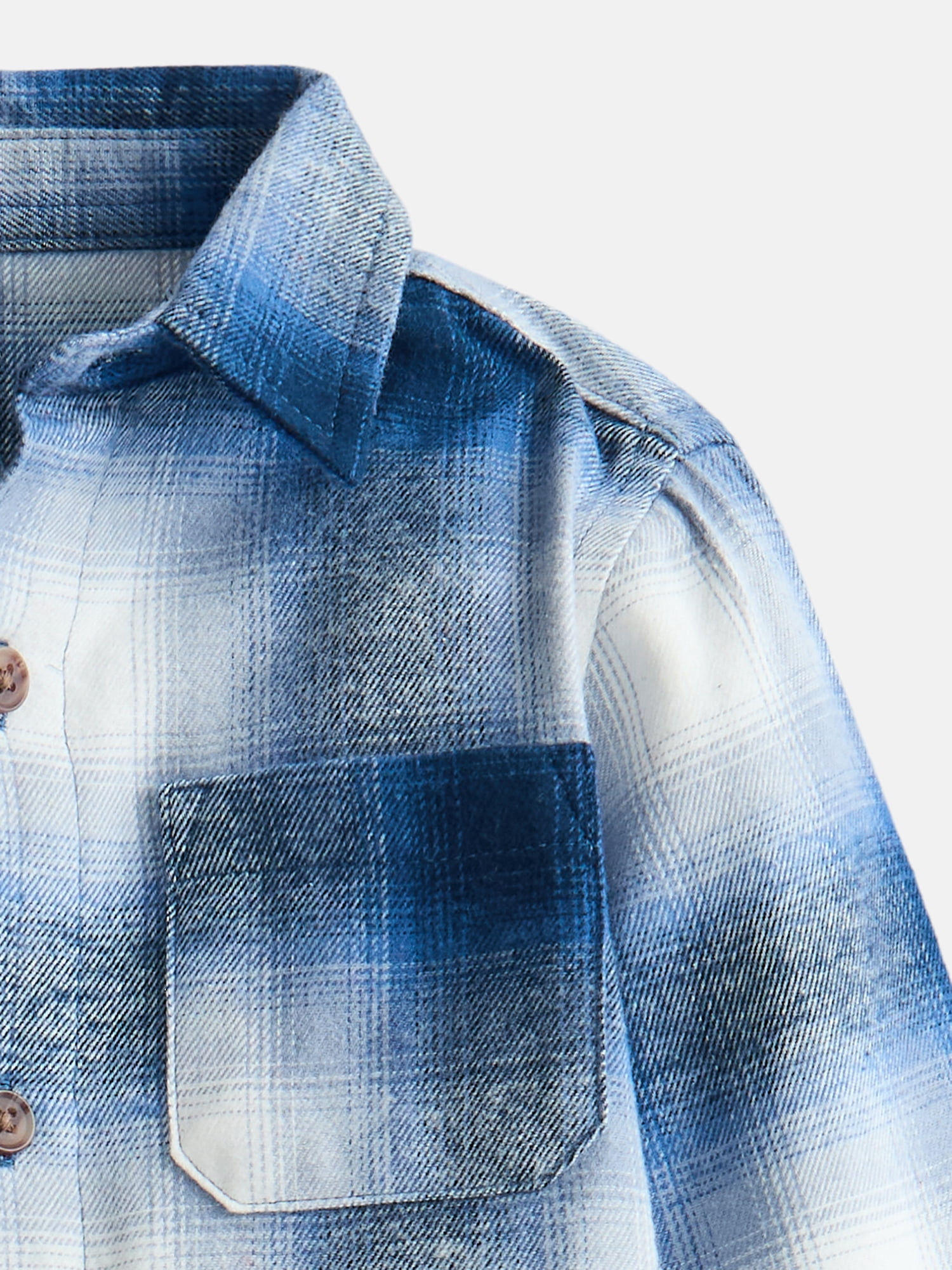 Wonder Nation Toddler Boys' Flannel Shirt with Long Sleeves, Sizes 12M-5T