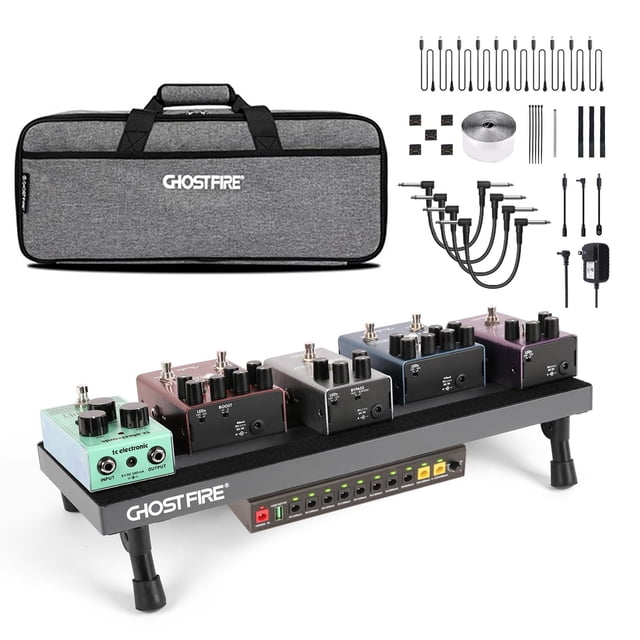 Pedalera de guitarra GHOSTFIRE SPL-02 con fuente de alimentación GS10-SE