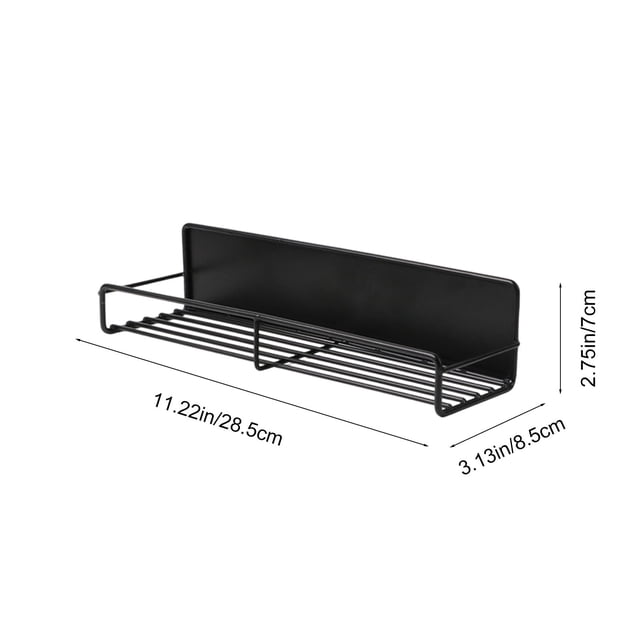 Magnetic Refrigerator Spice Rack Wall Mounted Storage Rack for Spice Bottles and Jars No Drilling Required in Two Sizes