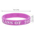 thumbnail image 2 of GOOHOCHY Graduation Wristbands Purple Silicone 10Pcs 2.8X2.8X0.5In, 2 of 8