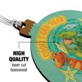 thumbnail image 3 of Cool I Can Hear the Ocean Dinosaur Train Wood Christmas Tree Holiday Ornament, 3 of 7