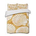 thumbnail image 2 of Quilts Twin Size, Orange Scallop Coastal Soft Comforter Bedding Set for Bed, Summer Beach Nautical Lightweight Quilted Bedspread with Pillow Cover(2 Pieces) for All Season, 68x86 Inch, 2 of 9