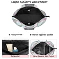 thumbnail image 3 of Pioneer Flower Floral Print Pattern Travel Tote Bags for Women Carry On,Large Weekender Bags for Women Travel,Multi Functional Duffle Bag for Work,Shopping,Sports, 3 of 5