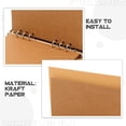 thumbnail image 2 of 1 Set Kraft Paper Binder Refillable Notebook Cover Loose-leaf Notebook Shell Students Binder Shell Binder Cover Binder Notebook Binder Cover Kraft Paper Binder Reusable Notebook Shell, 2 of 8