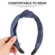 thumbnail image 5 of Diadema para mujeres nudos de mezclilla diadema diadema accesorio para cabello para niñas para niñas, 5 of 5