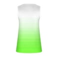 thumbnail image 7 of Giftesty Tank Tops for Women Clearance Women's 2024 Summer Gradient Color Button Round Neck Sports for Outer Wear Slim Short Top Round Neck, 7 of 7