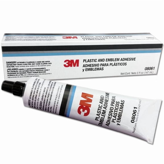 3M 08061, Plastic and Emblem Adhesive, 5 oz Tube