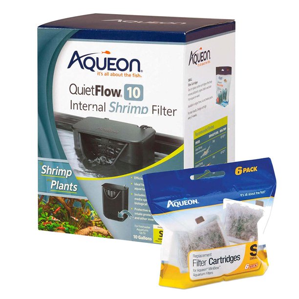 Aqueon QuietFlow Internal Shrimp Filter 10 Gallons