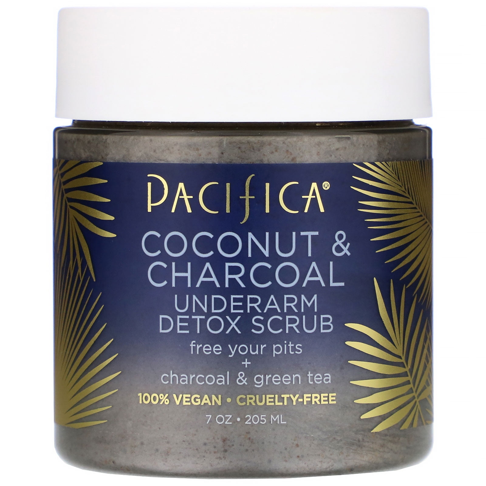 Pacifica Coconut & Charcoal, Underarm Detox Scrub, 7 oz (205 ml