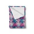 thumbnail image 2 of Floral Soft Flannel Fleece Blanket, Overlapping Doodle Petals Design with Radiating Lines Abstract Spring Nature Artwork, Cozy Plush for Indoor and Outdoor Use, 50" x 60", Multicolor, by Ambesonne, 2 of 6