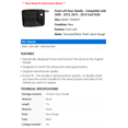 thumbnail image 2 of Front Left Door Handle - Compatible with 2000 - 2013, 2015 - 2016 Ford F650 2001 2002 2003 2004 2005 2006 2007 2008 2009 2010 2011 2012, 2 of 2