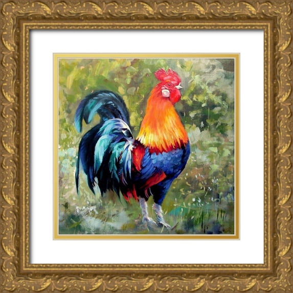 Pautov, Igor 12x12 Gold Ornate Wood Framed with Double Matting Museum Art Print Titled - Handsome