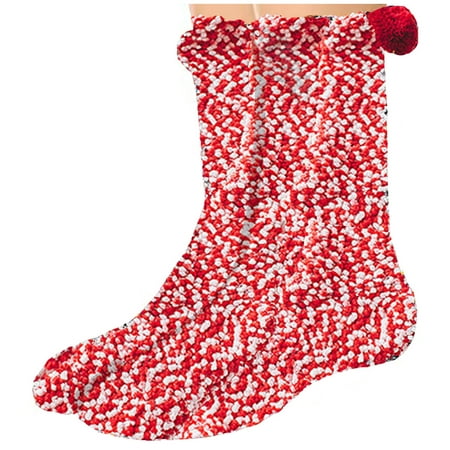 

Utoimkio Compression Socks for Women Clearance Women s Cake Socks Coral Velvet Cake Floor Socks Sleeping Socks