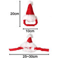 thumbnail image 2 of Gorro navideño para hámster, bonito accesorio para la cabeza, ideal para conejos, cobayas, ratas, ratones, gatitos y animales pequeños., 2 of 6