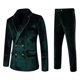 thumbnail image 1 of Vestido de Noche Para Hombre de Color Sólido Con Doble Botonadura Delgada Traje de Mejor Hombre Odeerbi ODB-6, 1 of 9