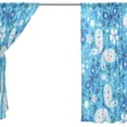thumbnail image 4 of Coolnut Colorful Butterflies and Flowers Semi Sheer Curtains Window Voile Drapes Panels Treatment-55x78in for Living Room Bedroom Kids Room, 2 Pieces, 4 of 4