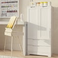thumbnail image 5 of 47" Kitchen Pantry Storage Cabinet with 2 Drawers, 8 Shelves and 2 Doors, White, 5 of 6